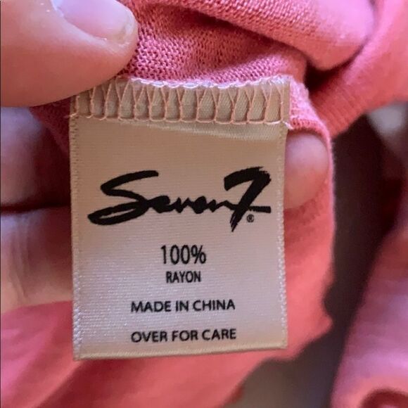Seven 7 / pink ombré blouse / size large - Picture 8 of 8